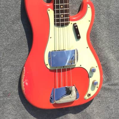 Fender Precision Bass 1963 - Fiesta Red - Custom Color - image 1
