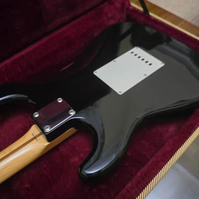 Collector-grade! 1993 Fender Japan 50'S Reissue ST54 "Blackie" Stratocaster BLK in Excellent Condition image 20