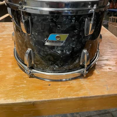 Ludwig Blue Olive Badge 70’s Black Diamond Pearl image 1
