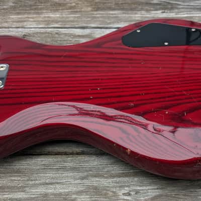 Lefty 1983 Quest by Vantage travel bass 25" trans cherry - Made in Japan image 10