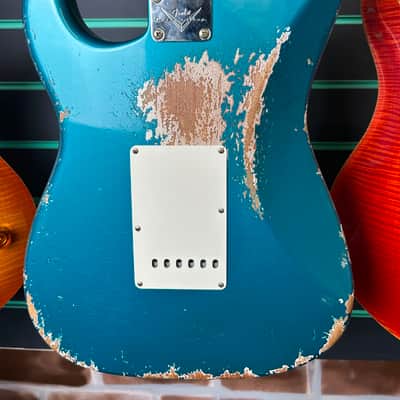Fender Custom Shop 1959 Stratocaster Heavy Relic Ocean Turquoise 2023 Electric Guitar image 11