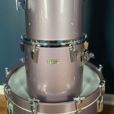 Tama Granstar Concert Tom 9-piece drum set in Heather Metallic finish image 7