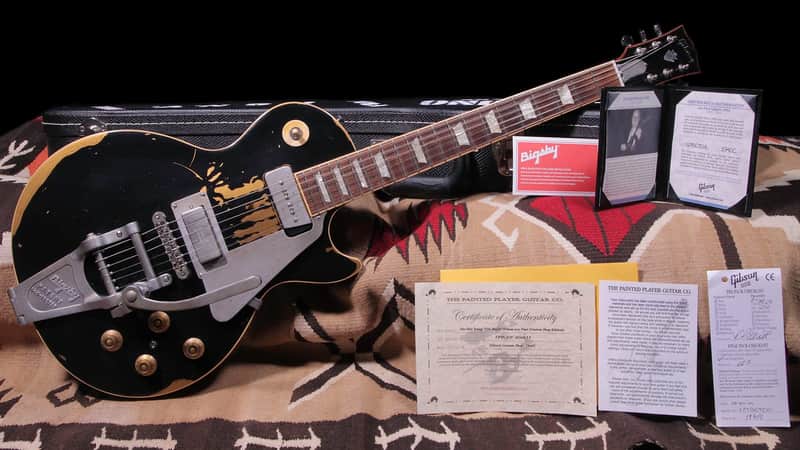 Gibson Les Paul/The Painted Player Neil Young "Old Black" Replica image 1