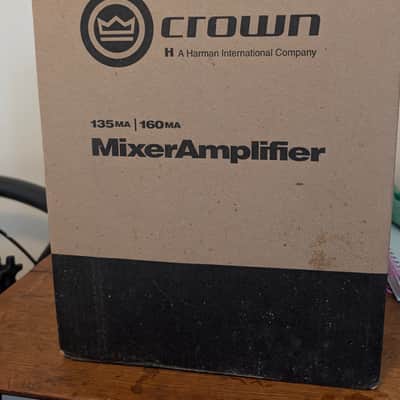 Crown 160MA Commercial Mixing Amplifier 2010s - Black image 1