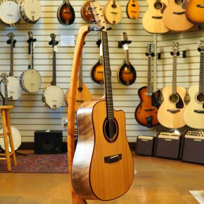 James Claseman (Savage, MN) Handcrafted Lutz Spruce/Curly Walnut Cutaway Dreadnought Acoustic Guitar #7 2023 w/Padded Gig Bag image 5