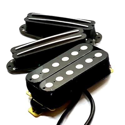Phat Duo Hot HSS Pickup Set, Phat Screamer Bridge Humbucker + Duo Rail Strat Sized Humbucking Middle & Neck image 2