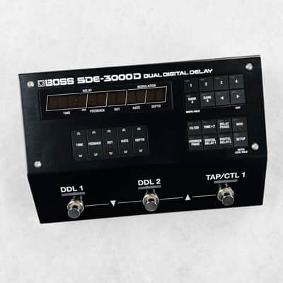 Boss SDE-3000D Dual Digital Delay Pedal 2020s - Black image 1
