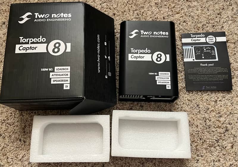 Two Notes Torpedo Captor Loadbox/Attenuator/DI - 8 Ohm - Black image 1