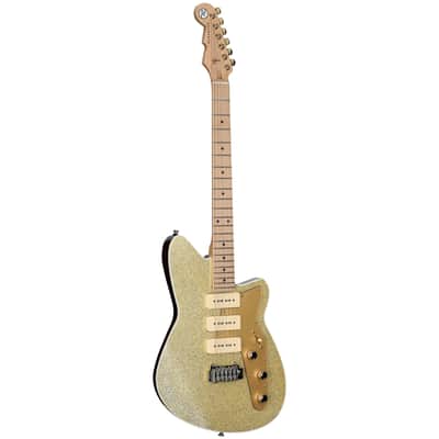 Reverend Ryan Malicsi Signature Electric Guitar, White Gold Sparkle image 2