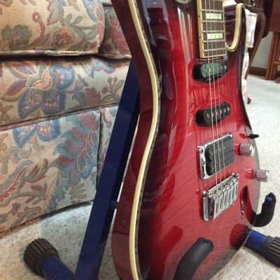 Ibanez SAS36FM 2008 - Flame Maple, Red image 4