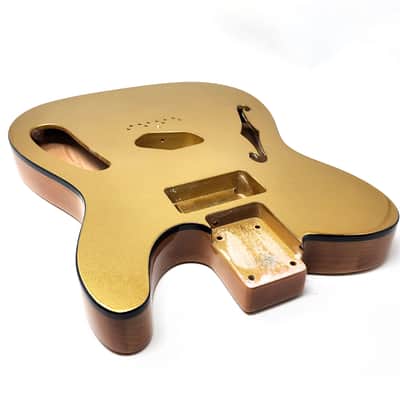 Brio 69 T-Style Thinline Alder Top Bound Metallic Gold Top H/S image 2