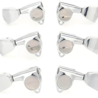 Gotoh SG301-04 Tuners - 3+3 Chrome  Keystone Buttons image 1