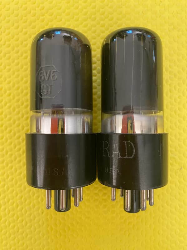 Matched Pair Ken-Rad 6V6 6V6GT Vacuum Tubes Valves image 1