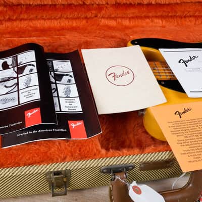 Fender American Vintage '52 Telecaster 1997 Butterscotch Blonde w/ OHSC, Case Candy image 3