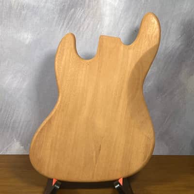high end  Offset bass body NOS Curly Maple Top Solid One-piece Mahogany Back Unfinished Front Routed Luthier Supply R37 image 4