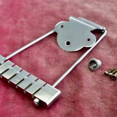 Vintage 1965 Gibson Chorme Trapeze Tailpiece Complete ES-335 Es335 ES-335tdc 125 image 3