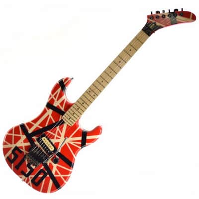 Vintage 80s Pre-Copyright Kramer Baretta with Custom EVH 5150 Van Halen Paint Job image 1