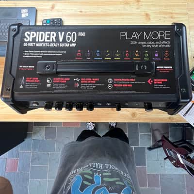 Line 6 Spider V 60 MkII 60-Watt 1x10" Digital Modeling Guitar Combo 2019 - 2021 - Black image 2
