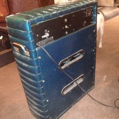 Kustom 150 4x10 combo 70's Green Sparkle Tuck & Roll image 5