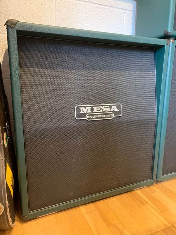 Mesa Boogie Oversized 4x12 Rectifier (2004) – UK Vintage 30s – Black on Green Tolex – Straight Front image 1