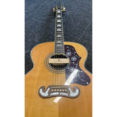 Epiphone EJ-200N Jumbo Acoustic Guitar Modified with Seymour Duncan Mounted Pickup with Hardcase Pre-Owned image 12