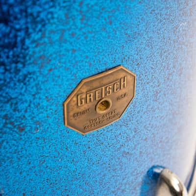 Gretsch Rack Tom Set (Blue Sparkle 70's Rack & Floor) 13x9 & 14x13 owned By J Mascis image 21