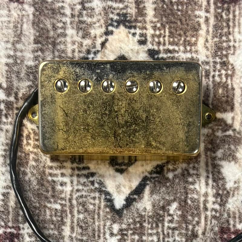 DiMarzio DP155 Tone Zone 4- Conductor Humbucking Guitar Pickup w/ Gold Cover! image 1