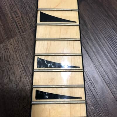 Floyd Rose maple strat neck with shark fin inlays image 2