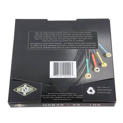 Rotosound NXB45 Nexus Coated Bass Guitar Strings (45-105) image 2