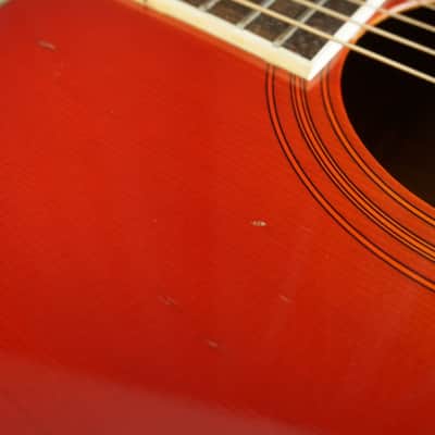 Morris MWH-03-RS MIJ Dreadnought Acoustic Guitar w/ Hard Case image 21