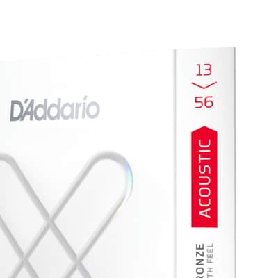 D'Addario XSABR1356 Acoustic XS Coated 80/20 Bronze Strings, Medium Gauge 13-56 image 4