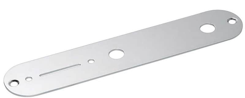 Allparts AP-0650-010 Control Plate Tele Replacement and Small Parts for Electric Guitar Chrome image 1