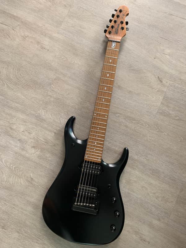 Ernie Ball Music Man Jp13 2016 Dark blue/ black & roasted maple neck image 1