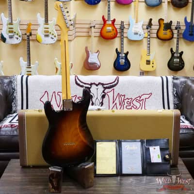 Fender Custom Shop Vintage Custom '55 1955 Hardtail Stratocaster Time Capsule Package Wide Fade 2 Tone Sunburst image 9