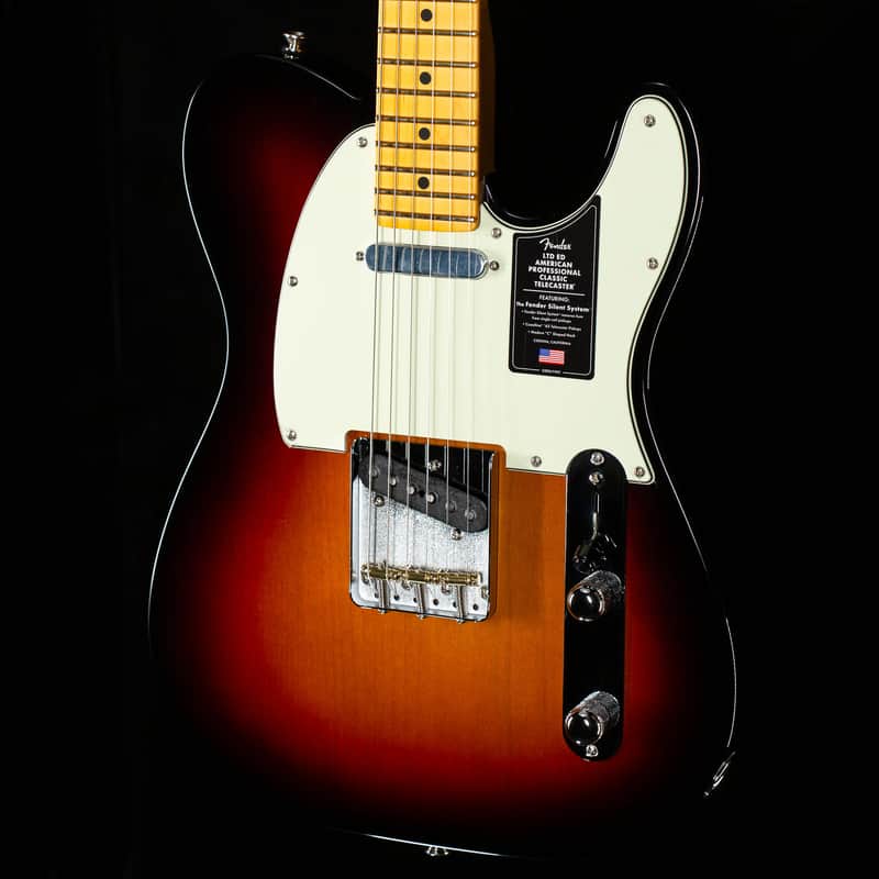 Fender Limited Edition American Professional Classic Telecaster featuring the Fender Silent System, Maple Fingerboard, 3-Color Sunburst (314)