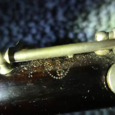 Vintage 1930s Buffet Crampon & Cie Clarinet Buffet LP Low E Made In Paris France Straight Clarinet Straight Wood Original Case image 12