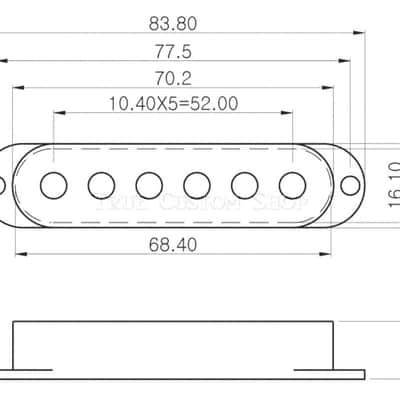 True Custom Shop® Black Single Coil Pickup Cover Set for Fender Stratocaster Set of 3 image 2