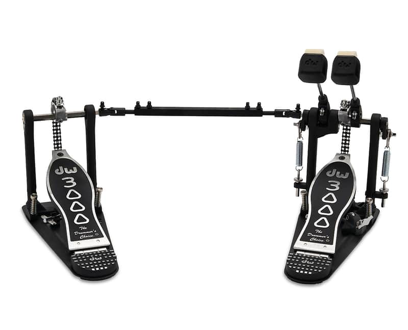 DW Drums 3000 Series Dual-Chain Drive Double Bass Drum Pedal image 1
