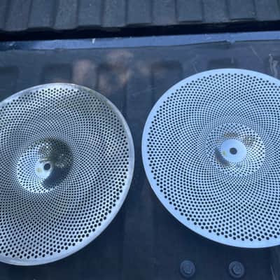 Sabian 13" Quiet Tone Low Volume Hi-Hat Cymbals (Pair) 2018 - Present - Silver image 4