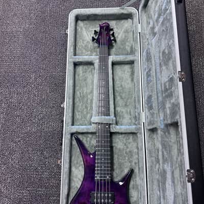 Legator Helio 5 String Bass Super Shred Series Electric Guitar Magenta Burl image 6