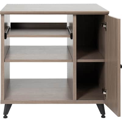 Gator Elite Furniture Series Rolling Rack Sidecar Cabinet in Driftwood Grey Finish with Configurable Rack Space & Shelving GELITESIDECAR-GRY image 5