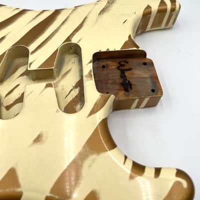 Warmtone Custom Guitars Strat Style “Cappuccino Swirl” Guitar Body-Nitro Relic image 6