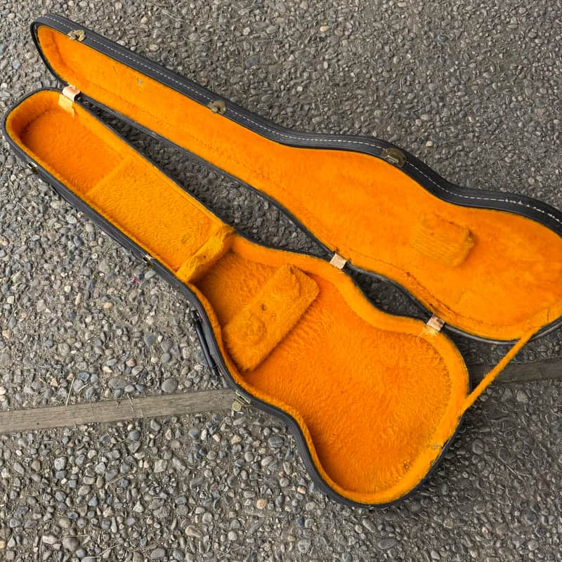 1960s Gibson SG Case - Black Tolex Marigold Lining Standard Junior Special image 1