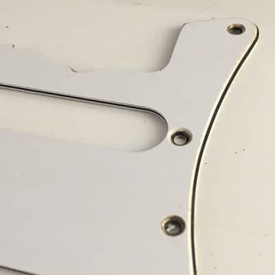 Vintage Spec Fender Lic Old Style Guitar Lefty Strat Pickguard 3-ply Aged Relic image 9