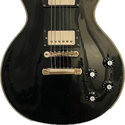 Crestline Les Paul Custom Made in Japan by Matsumoku 1970’s - Gloss Black image 2