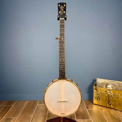 Rickard 12" Cherry Little Wonder Banjo with Antiqued Brass Hardware image 25