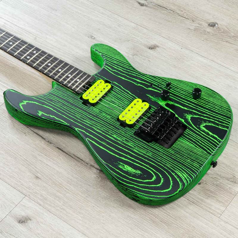 Charvel Limited Edition Pro-Mod San Dimas Style 1 HH FR E Ash Guitar, Green Glow image 1