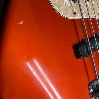Fender Jazz Bass Deluxe 2005 - Candy Tangerine image 11