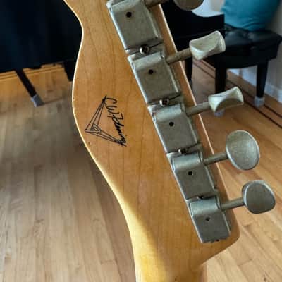 Fender Custom Shop 1955 Telecaster and Pro Jr relic amp 2005 - transparent blonde image 7