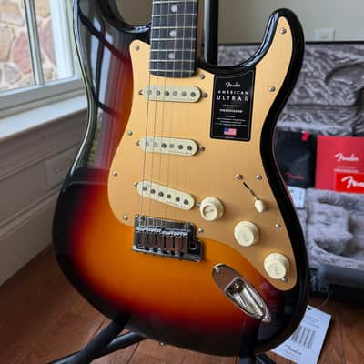 2026 Fender American Ultra II Stratocaster Ebony Fretboard - Ultraburst image 2